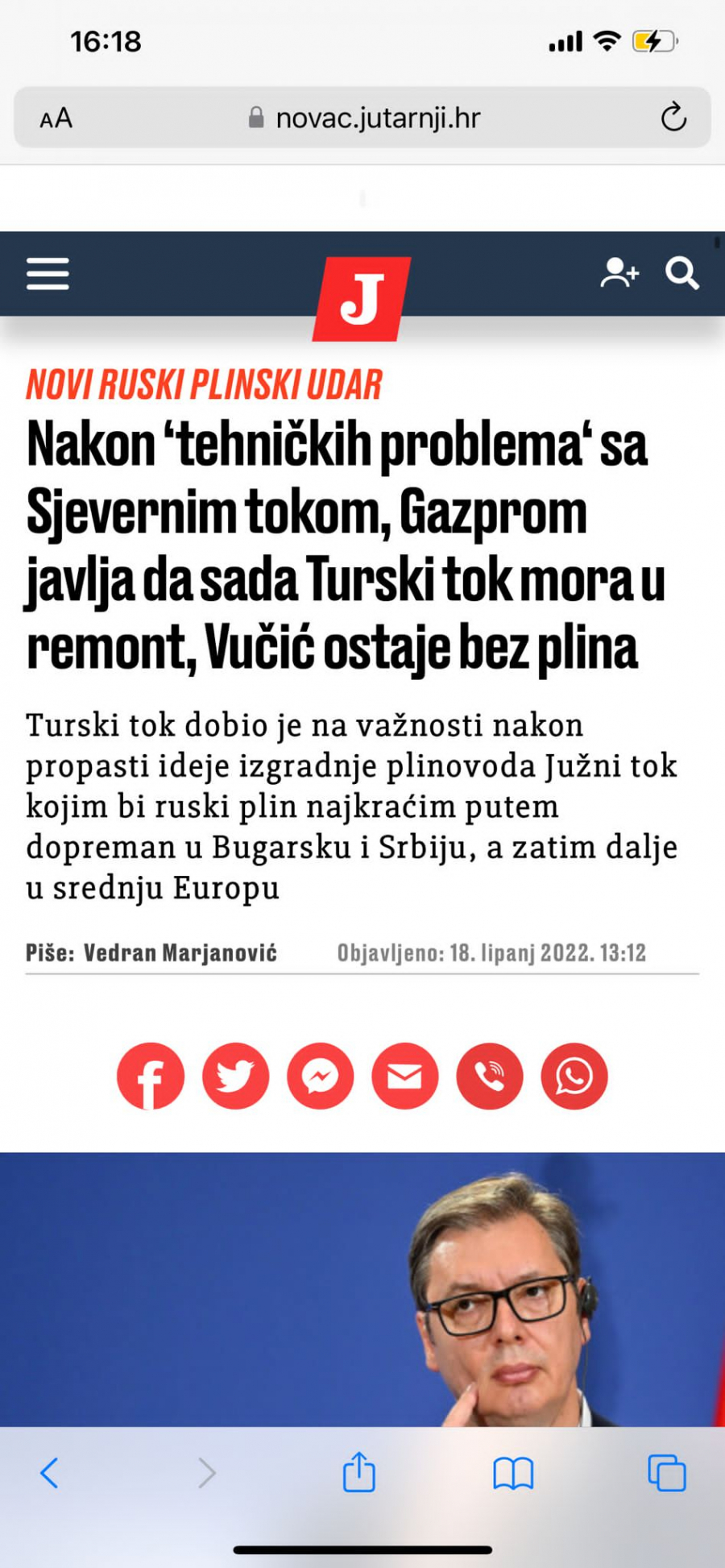 USTAŠKI LAŽOVI, LEČITE SE! Od redovnog remonta, priviđa im se Srbija bez gasa, pitanje je gde naći lek za tako teško oboljenje