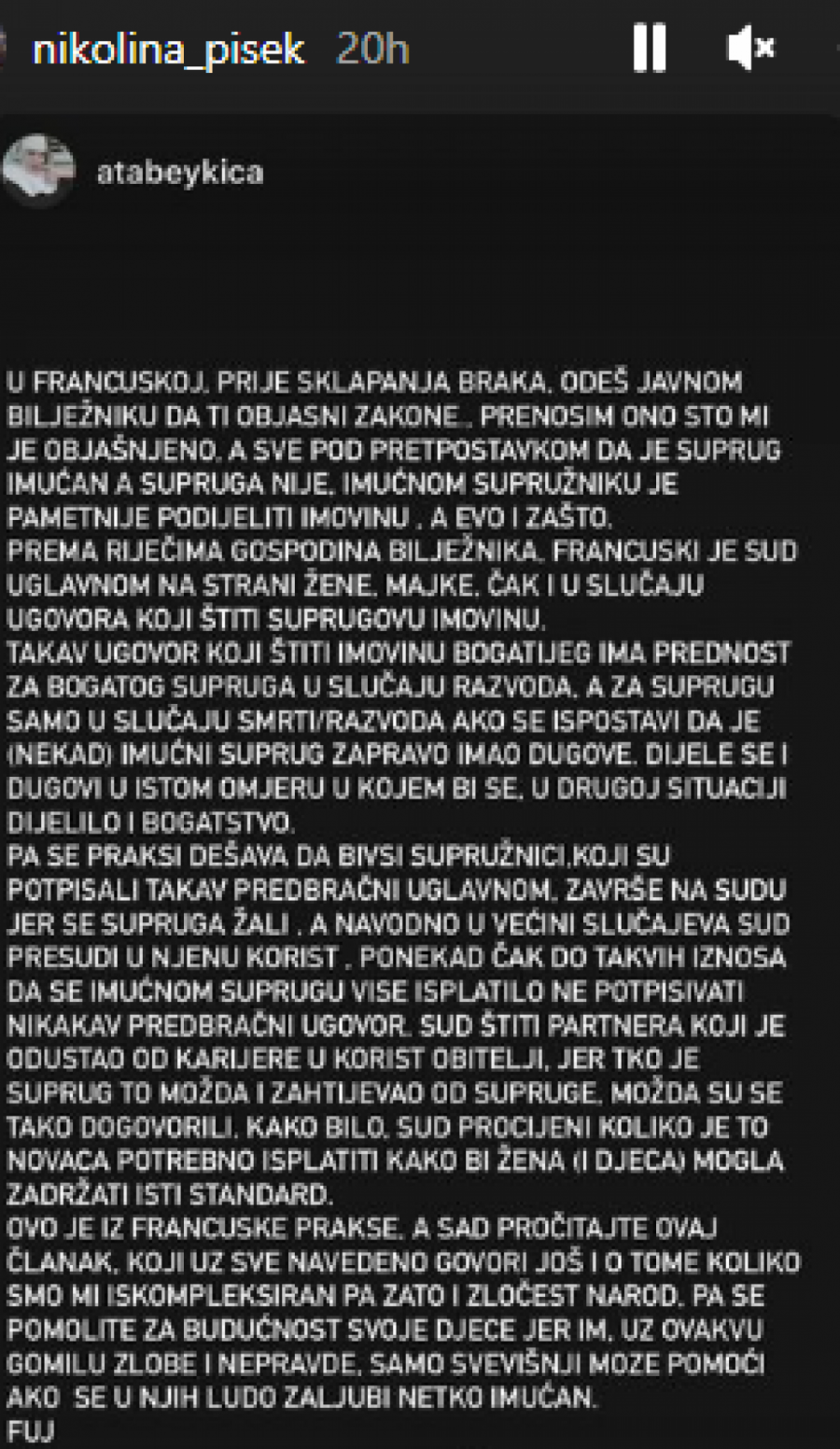 I ZATVOR BI BIO RAJ NASPRAM OVOGA Nikolina Pišek se oglasila i brutano uzvratila Miši Grofu: Samo dokaži!