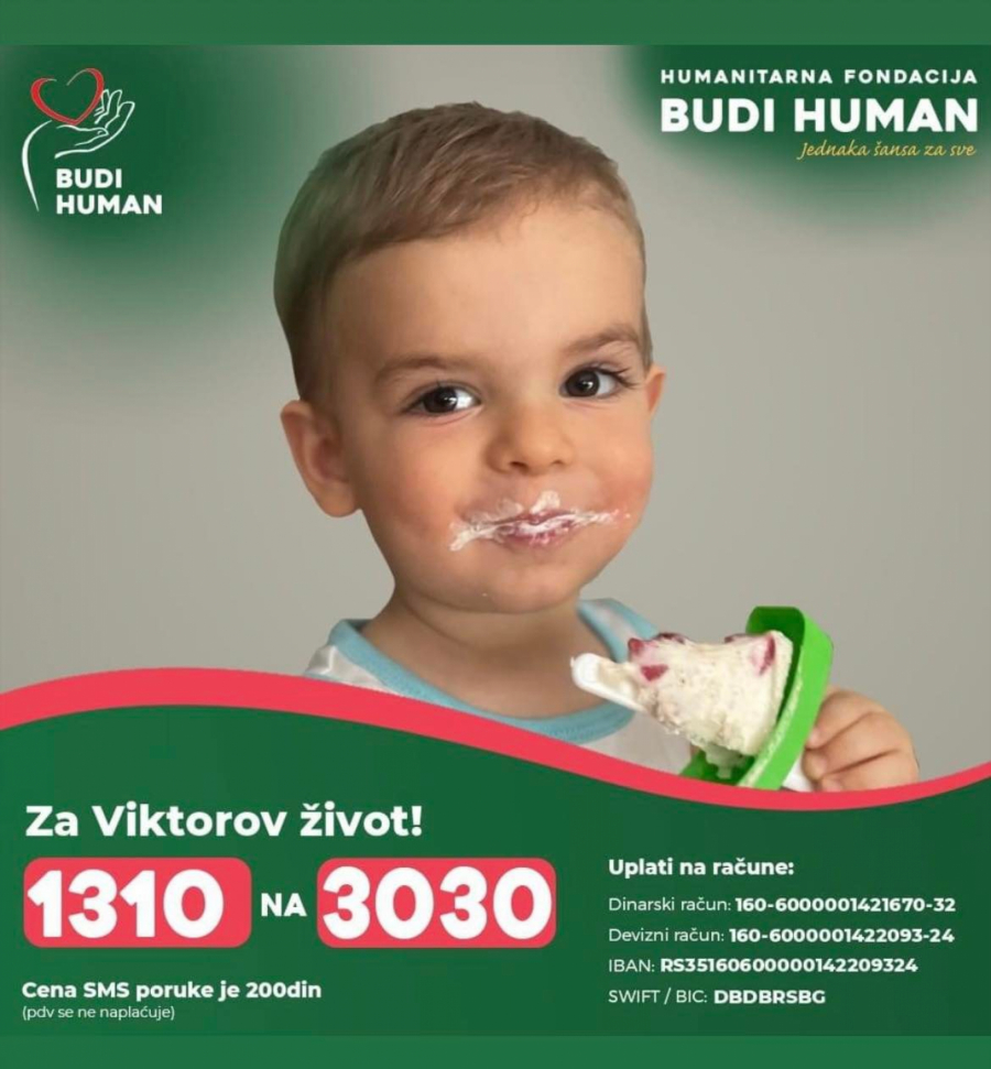 BUDIMO HUMANI Jedina šansa za Viktora (2) je lečenje u inostranstvu, evo kako možete da pomognete!