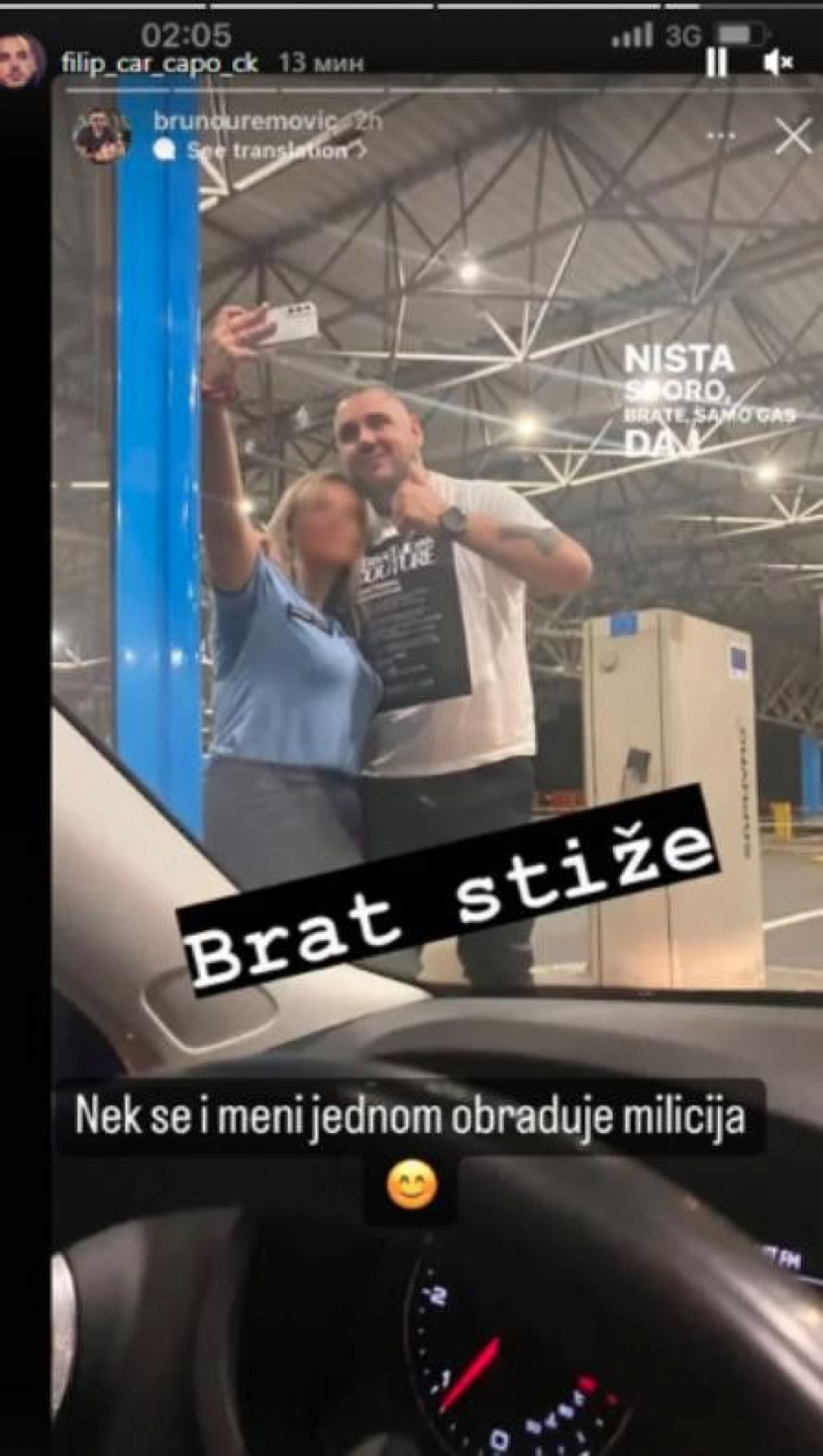 ISPLIVALA FOTOGRAFIJA Filipa Cara momentalno zaustavila policija čim je kročio u Hrvatsku (FOTO)