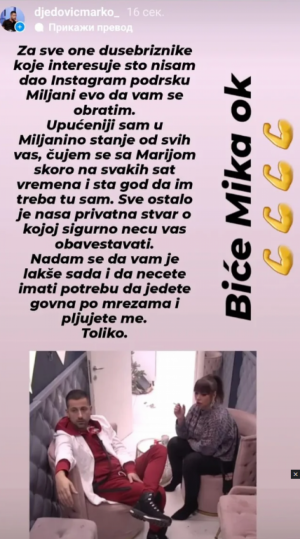 ZAPUŠIO USTA HEJTERIMA! Marko Đedović se nakon napada na društvenim mrežama hitno oglasio (FOTO)