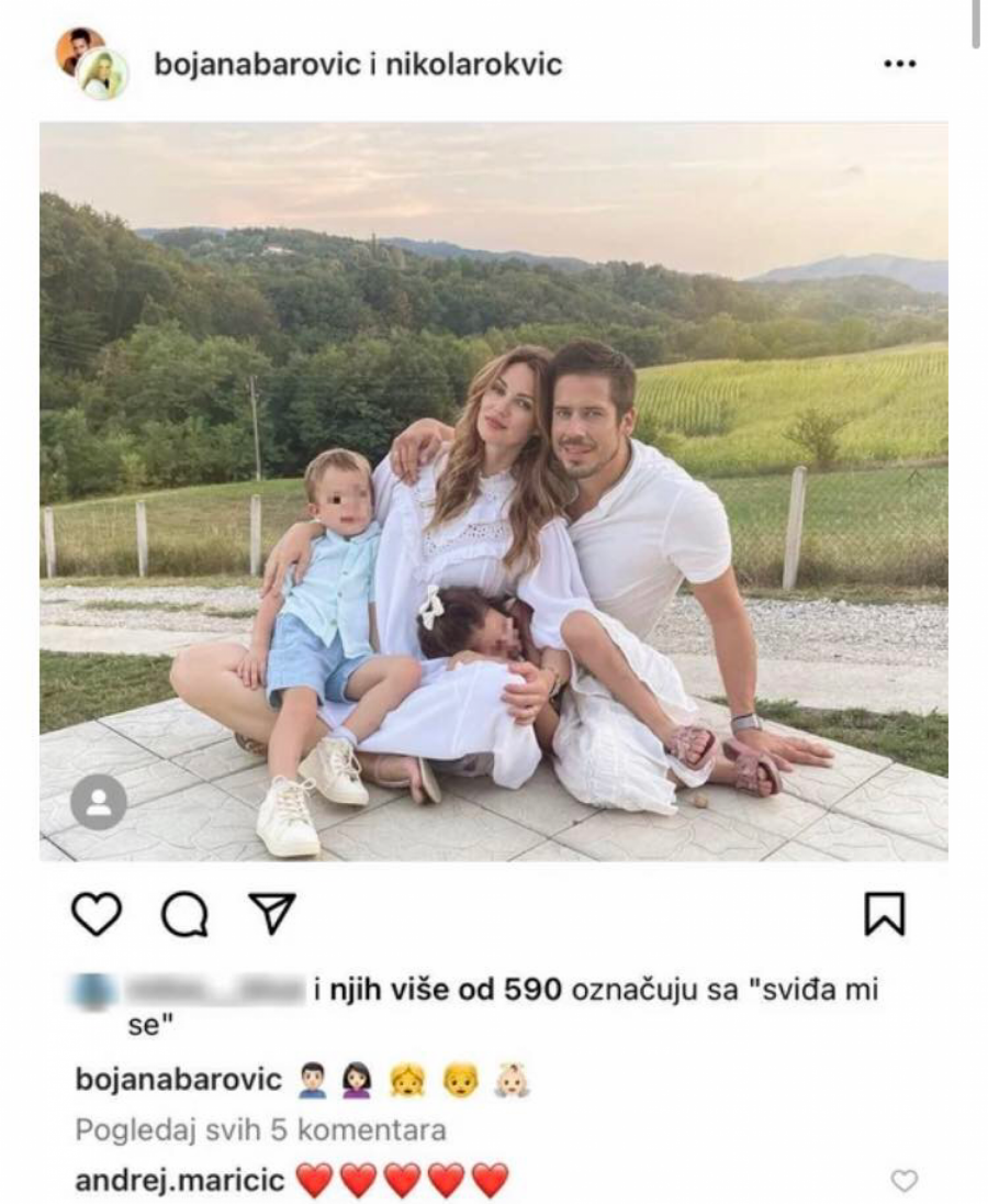 ŽENA NIKOLE ROKVIĆA U DRUGOM STANJU Bojana prelepom fotografijom potvrdila da je treći put trudna, čestitke samo pljušte