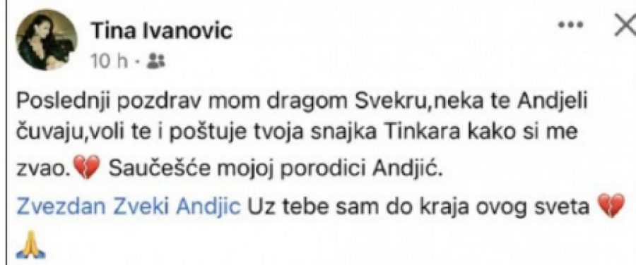 TUGA U PORODICI TINE IVANOVIĆ! Pevačica se oprostila od njega potresnim rečima: Voli te tvoja Tinkara