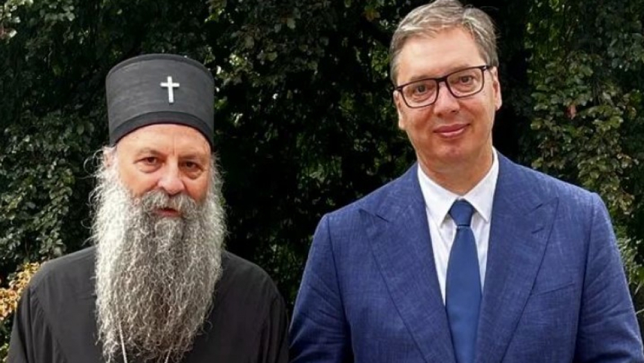 VUČIĆ SE SASTAO SA PORFIRIJEM I IRINEJEM Zajednički izrazili nadu da ćemo sačuvati srpsko ime i prezime na Kosovu i Metohiji (FOTO)