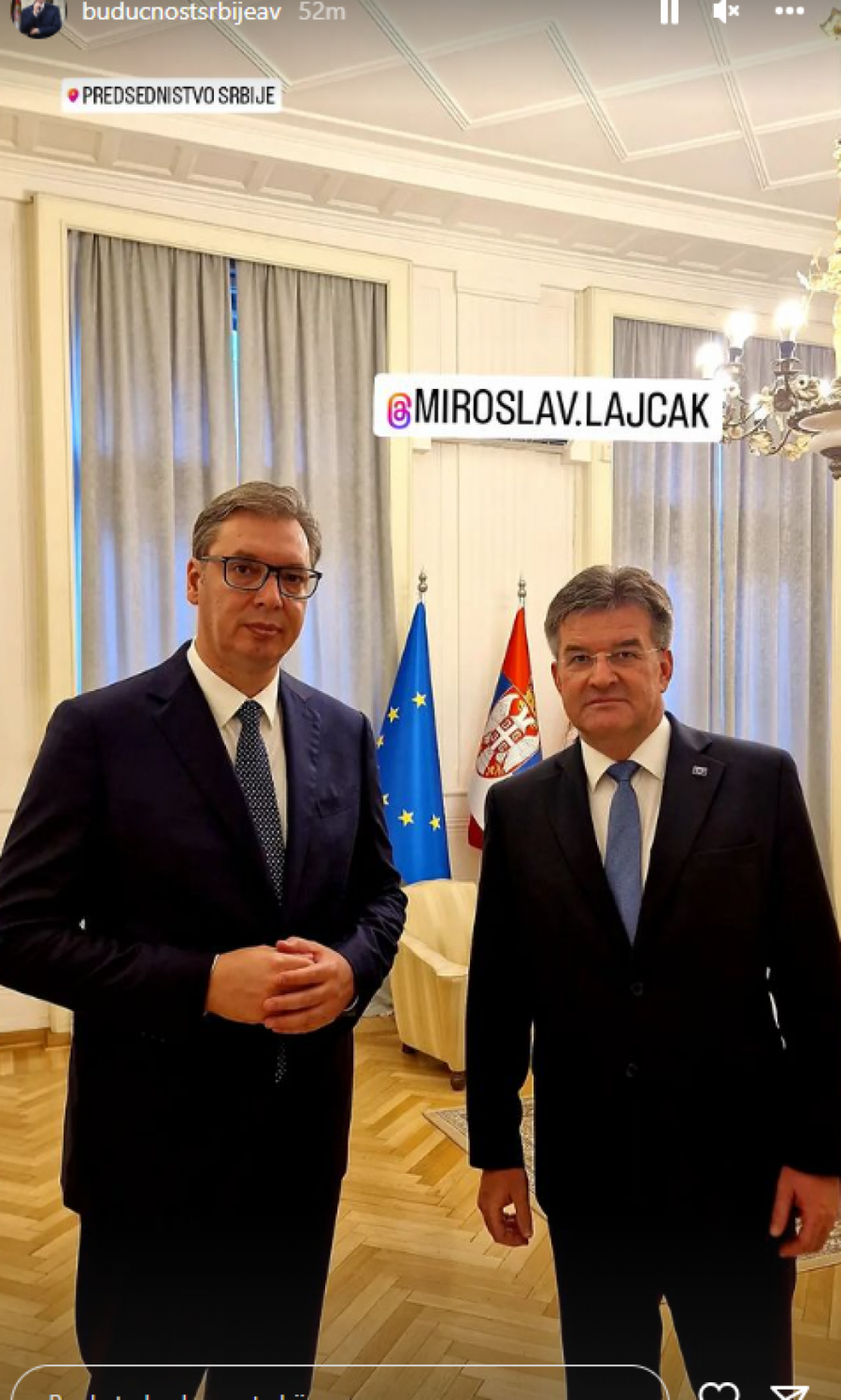 VUČIĆ SE SASTAO SA LAJČAKOM Očekuje se učešće i Gabrijela Eskobara (FOTO/VIDEO)