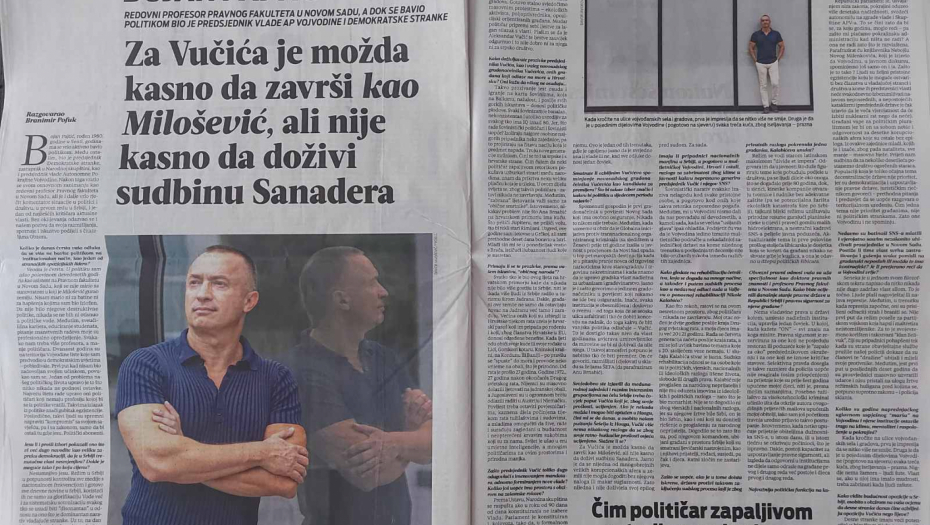 PAJTIĆ BI S HRVATIMA DA HAPSI VUČIĆA Usred antisrpske histerije uzdanica opozicije daje intervju Večernjem listu