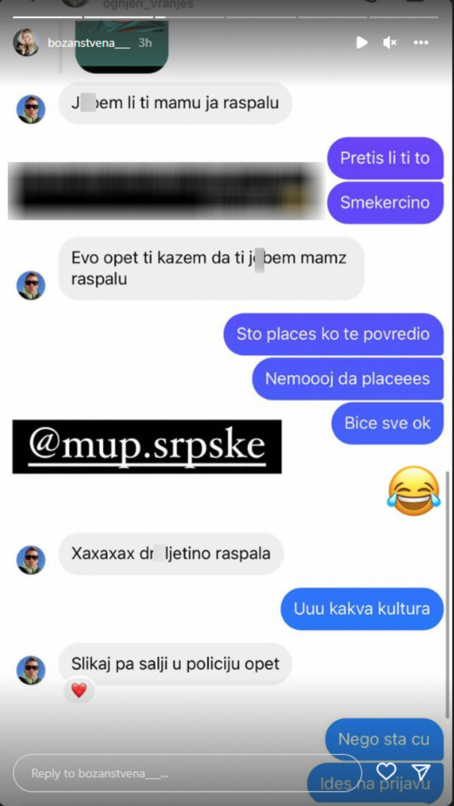 POVEDI I MAJKU, PO*EREM VAM SE U USTA! Ognjen Vranješ uputio skandalozne uvrede našoj poznatoj starleti, ona sve javno objavila (FOTO)