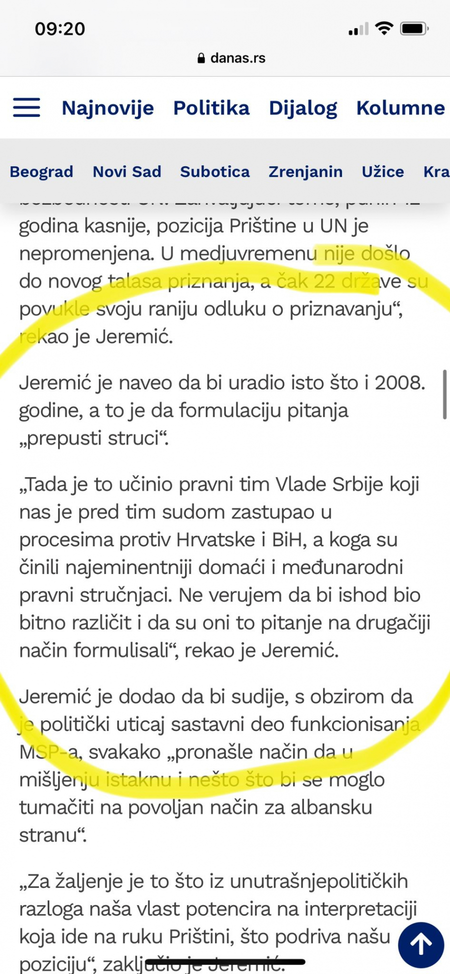 VUČE JEREMIĆU, IMAŠ LI OBRAZA? Nakon što je upropastio srpske interese na KiM: Nisam ja, stručnjaci su! (FOTO)