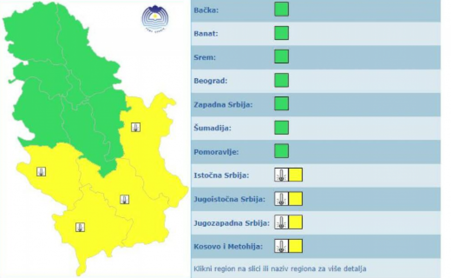 SMENA SUNCA, OBLAKA I KIŠE! Zbog niskih temperatura na snazi je žuti meteoalarm, za vikend se očekuje promena