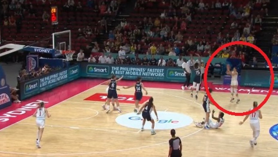 BOMBA U NBA STILU Trojka naše reprezentativke "zapalila" mreže, ovako su pale Francuskinje (VIDEO)