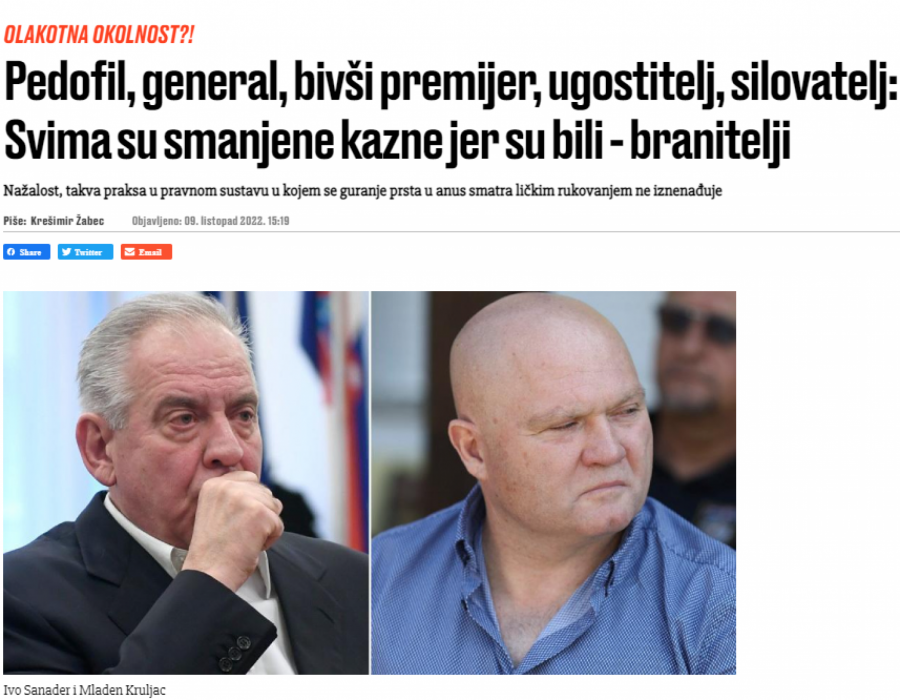 STRAVIČNO PRIZNANJE USTAŠA Štitimo pedofile, silovatelje, lopove i manijake jer su ubijali Srbe!