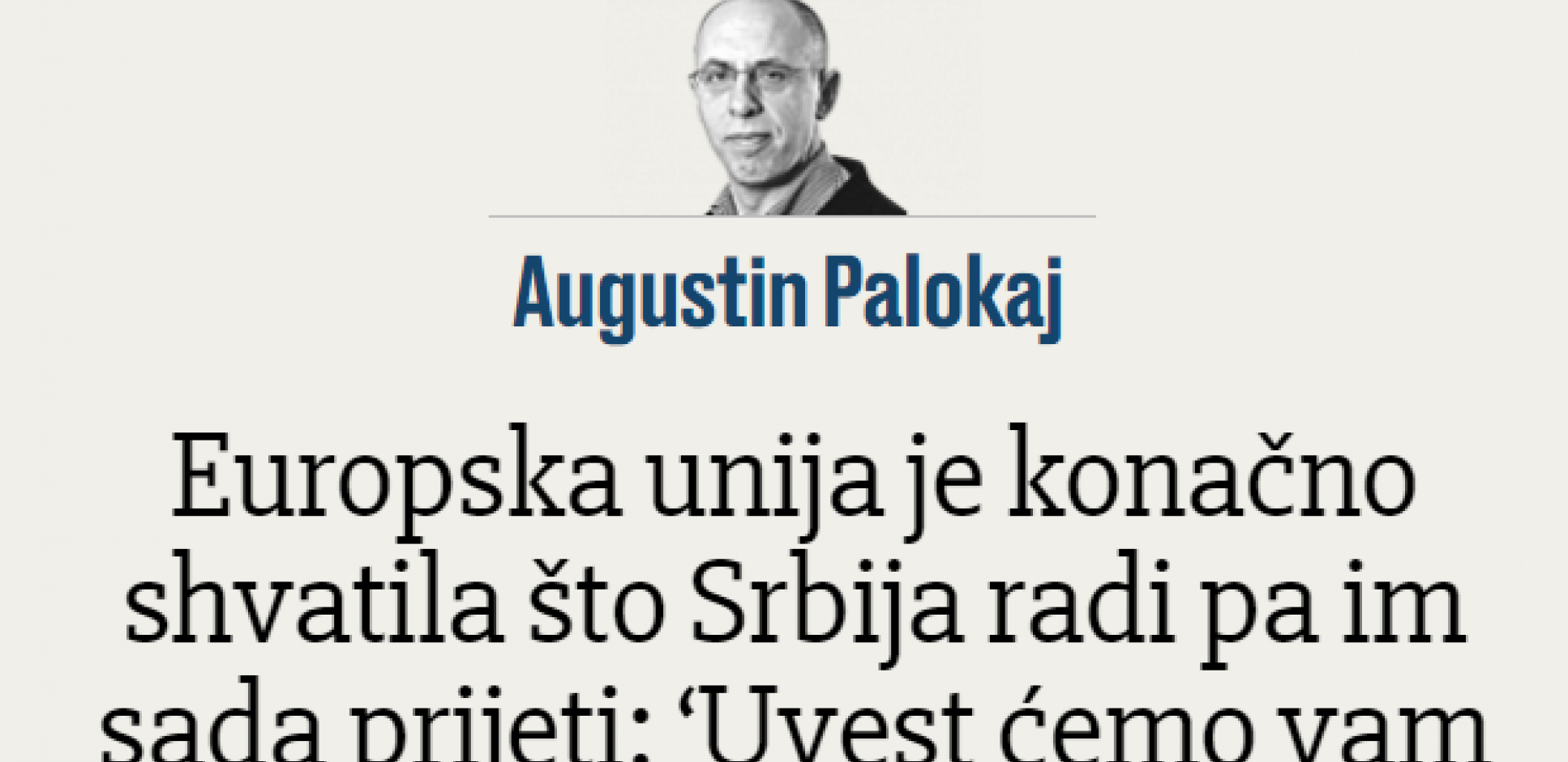 ŽELE IZOLACIJU SRBIJE! Ustaše nastavljaju kampanju protiv naše zemlje!