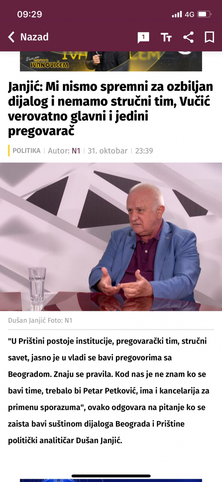 TAJKUN ŠOLAK I BLIZAK SARADNIK STRANE SLUŽBE DIŽU KURTIJA U NEBESA I PORUČUJU: Kosovo nije Srbija!