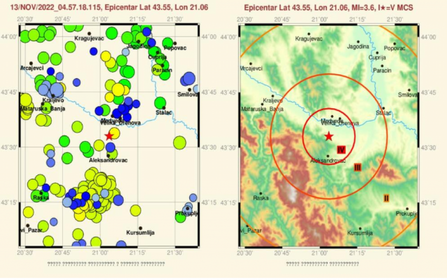 ZEMLJOTRES U SRBIJI  Serija potresa u ovom gradu