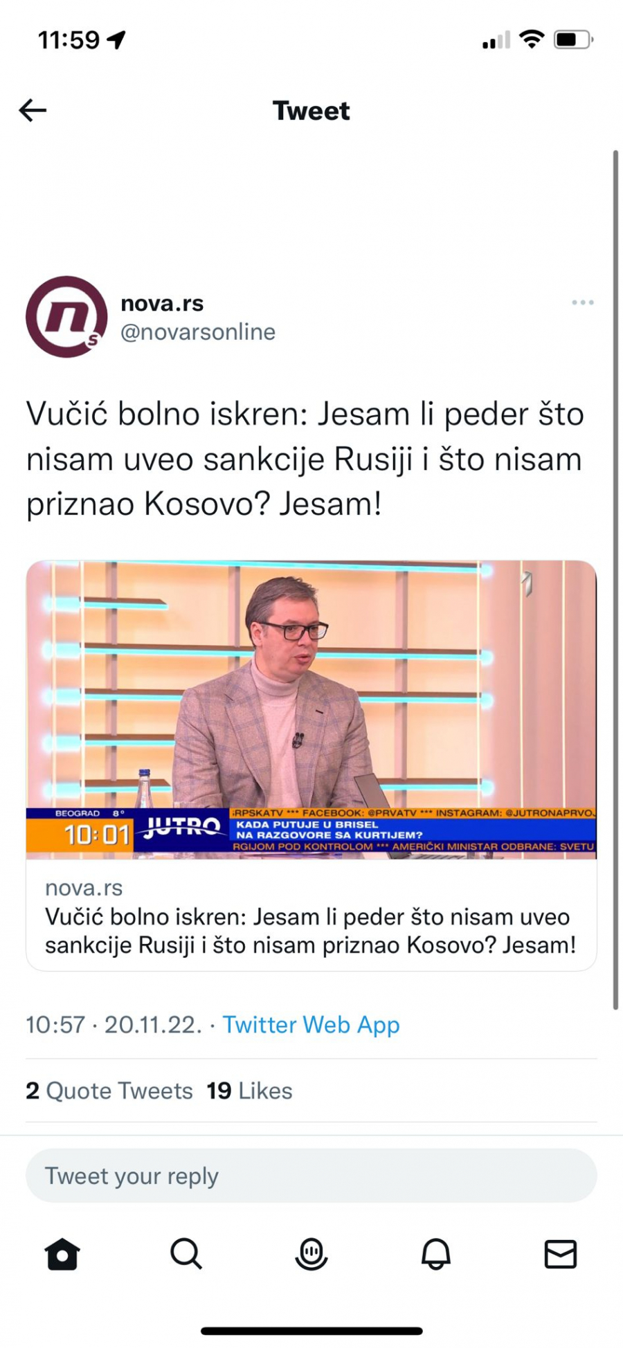 TAJKUNSKI MEDIJI UDARILI NA VUČIĆA 