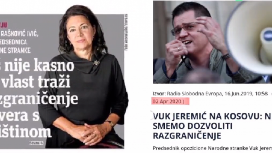 ISTIČU ONO ŠTO JE PREDSEDNIK GOVORIO Jeremić napadao Vučića zbog razgraničenja, a sad ga on traži!