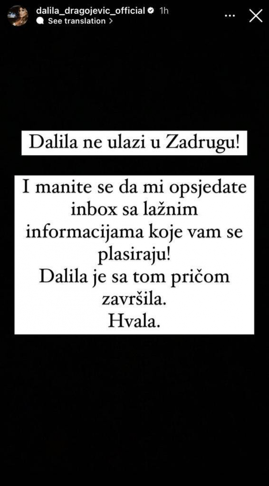 OGLASILA SE Dalila Dragojević otkrila sve o ulasku u Zadrugu 6, EVO DA LI ĆE SE SUOČITI SA CAREM PRED KAMERAMA