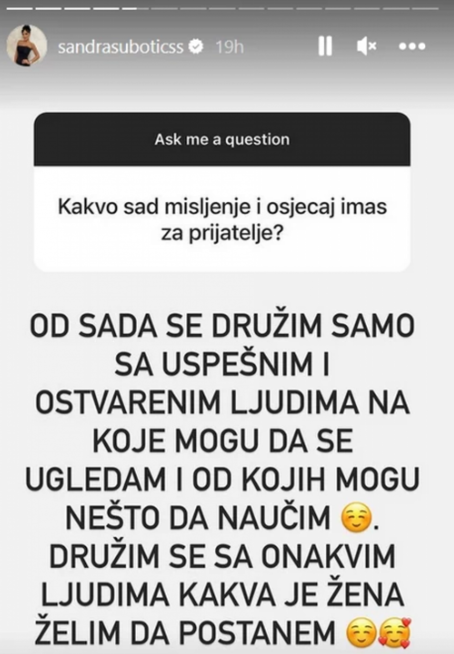 VIŠE NISU U KONTAKTU Aleksandra Subotić udarila na ovu starletu preko društvenih mreža, ona joj uzvatila: Dadilja ti pegla i kuva mužu