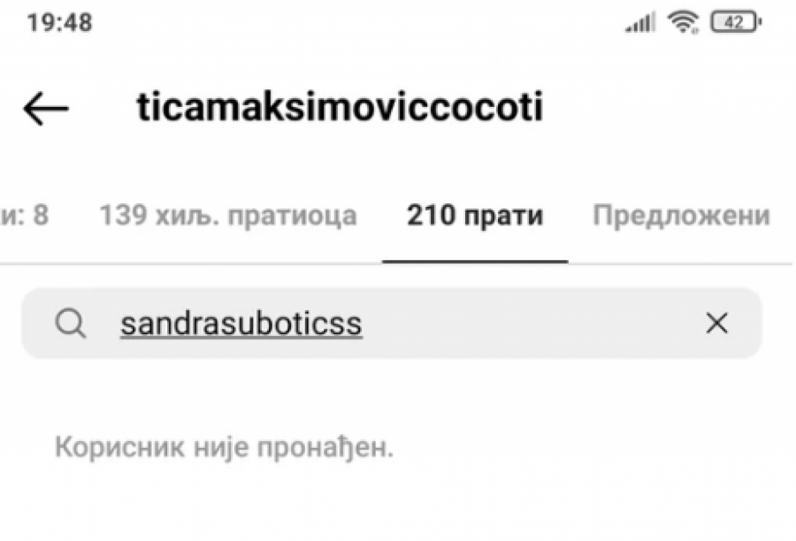 VIŠE NISU U KONTAKTU Aleksandra Subotić udarila na ovu starletu preko društvenih mreža, ona joj uzvatila: Dadilja ti pegla i kuva mužu