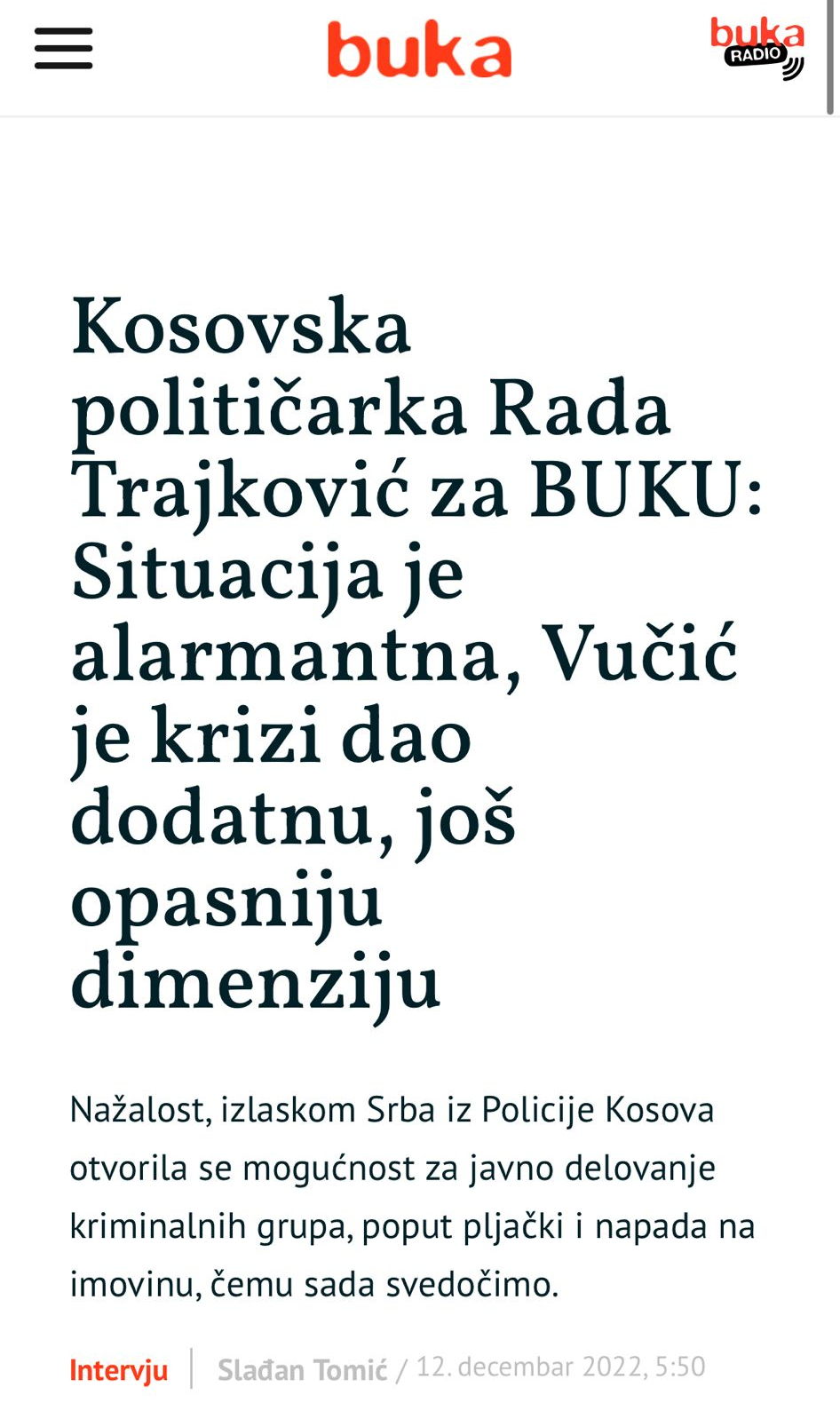 KURTIJEVA RADA OTIŠLA KORAK DALJE U ZLU KOJE NANOSI SRBIJI 