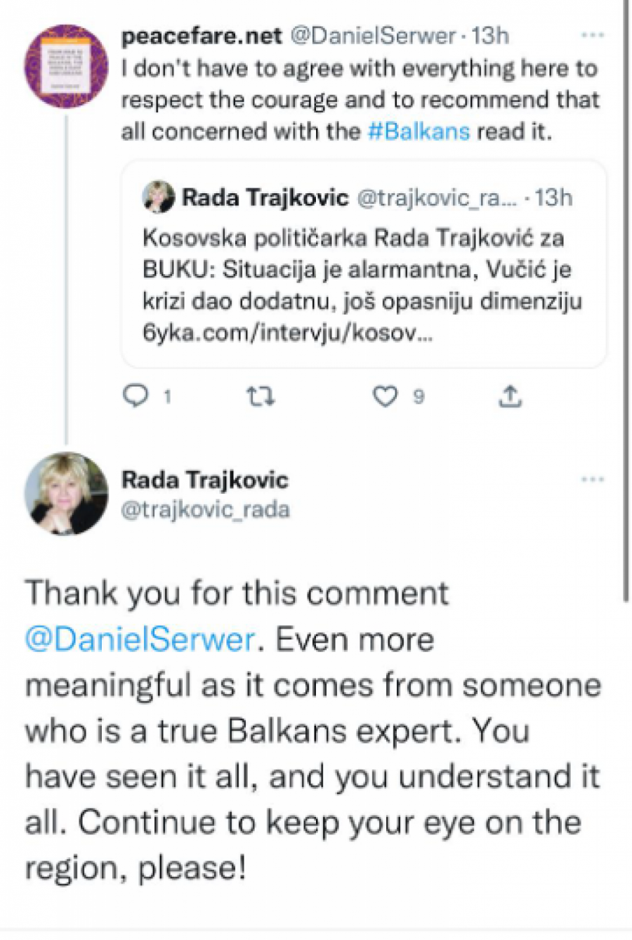 RADO RADA LJUBI ŠIPTARA SVOG! Trajković se slizala sa Albancima, pa se dohvatila i sa najvećim neprijateljem Srba!