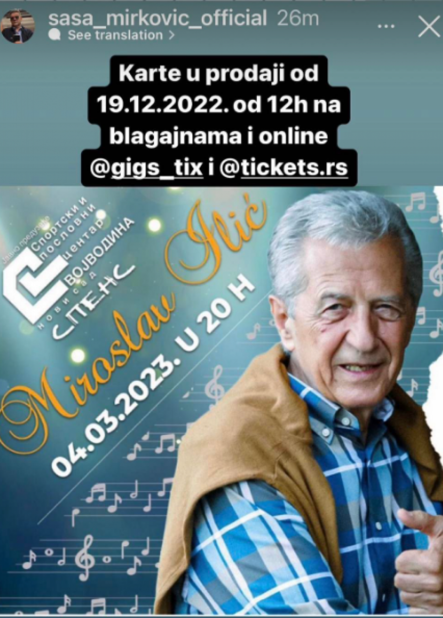 PRIPREMA NOVI SPEKTAKL Nakon dve uspešne Arene, Miroslav Ilić organizuje koncert u Spensu!