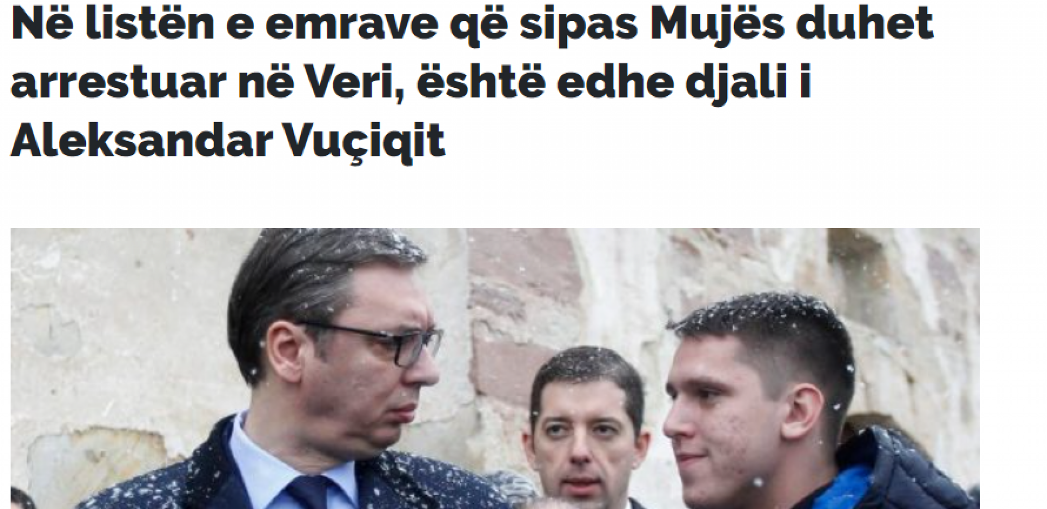 LOV NA MUŠKE GLAVE VUČIĆA! Krvavi plan Šiptara! Da li je maloletni Vukan sledeći?