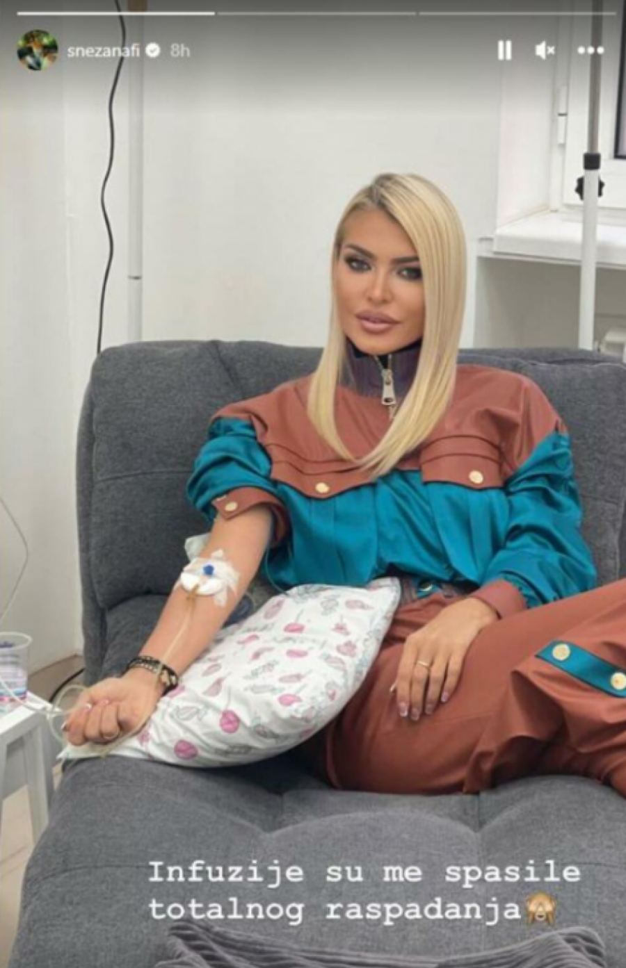 SNEŽANA BORJAN U BOLNICI Supruga kapitena Zvezde na infuziji (FOTO)