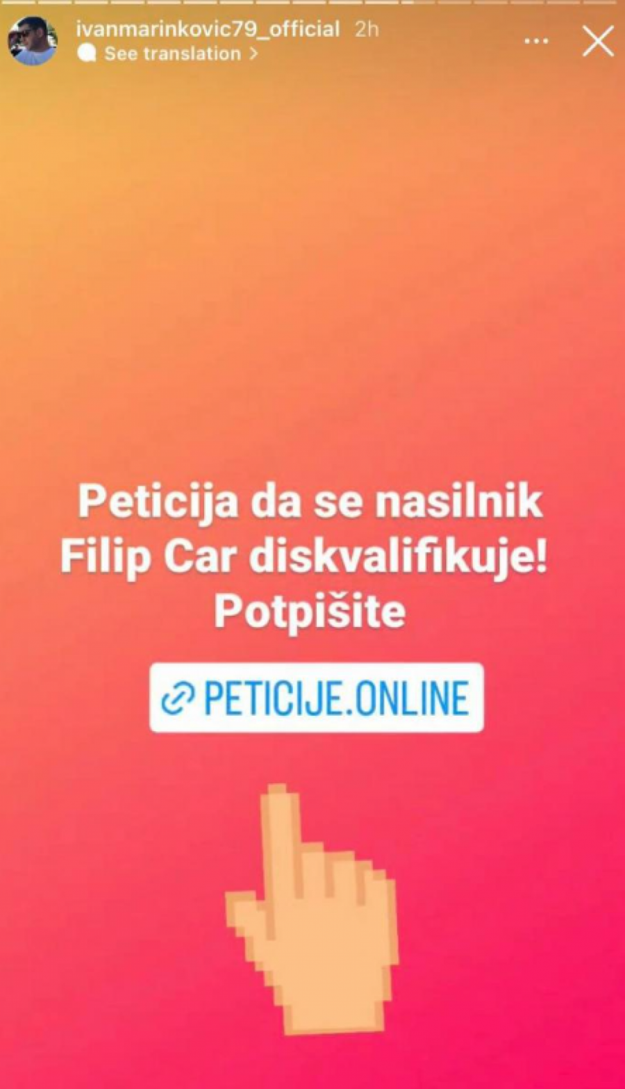 ZAHTEVA SE HITNA DISKVALIFIKACIJA Pokrenuta je peticija protiv Filipa Cara, ogroman pritisak na produkciju