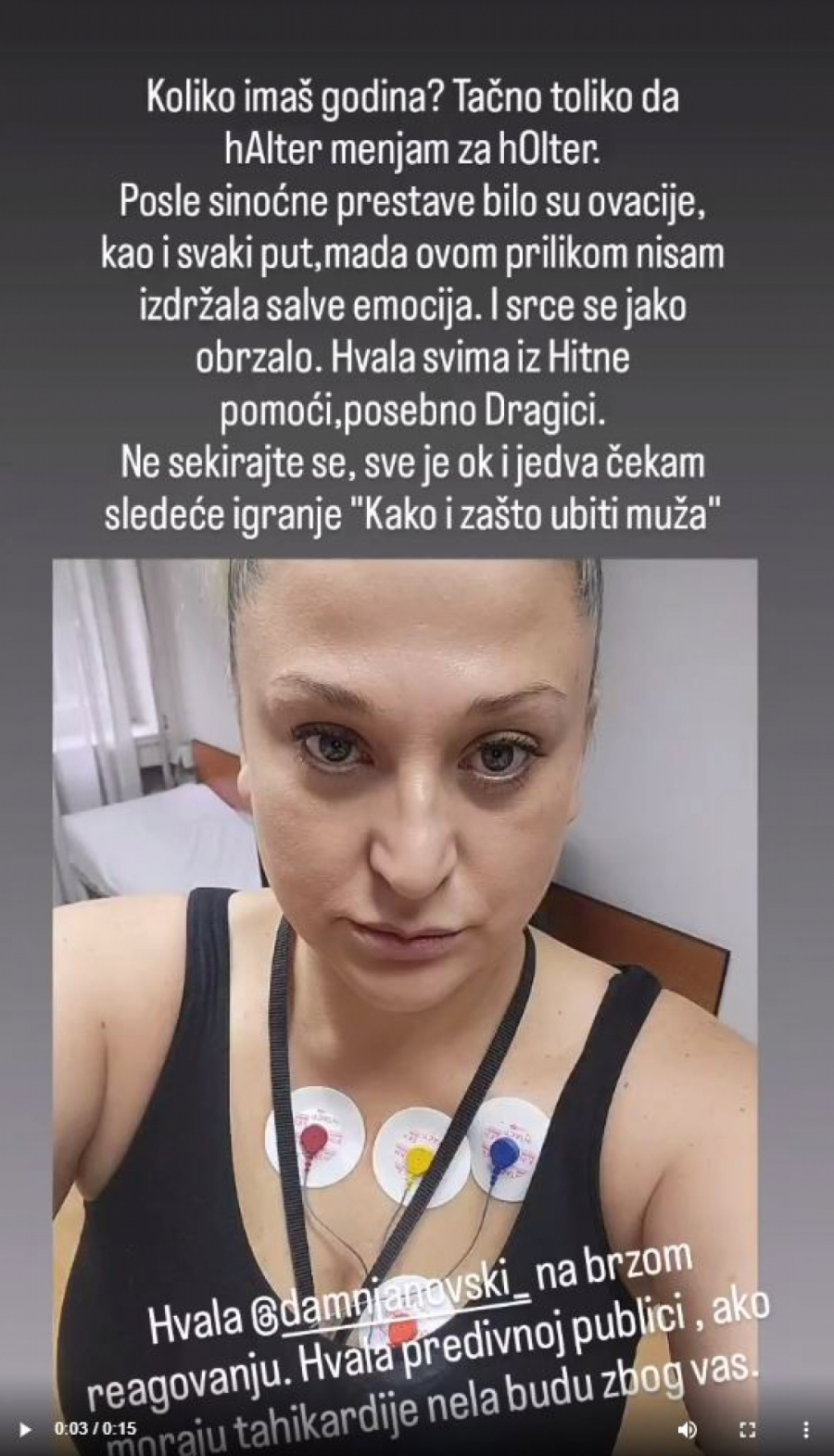 ODREAGOVALA SRCEM Glumici pozlilo zbog ovacija publike ZAVRŠILA U HITNOJ (FOTO)