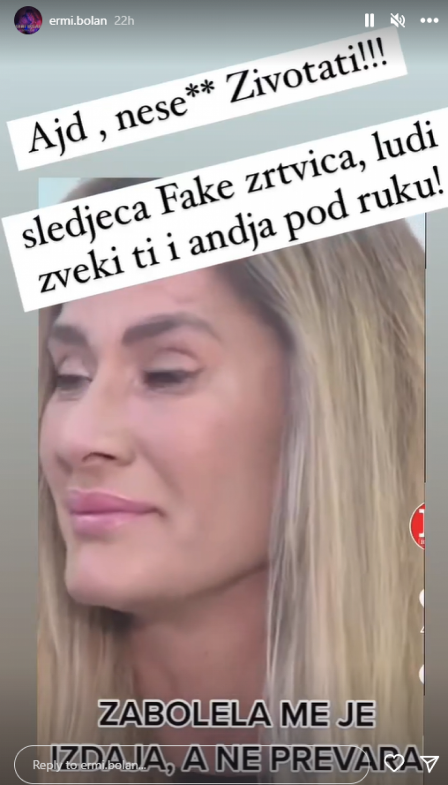 BIVŠA ZADRUGARKA NIJE ŠTEDELA REČI KADA JE ANA SLAVNIĆ U PITANJU 