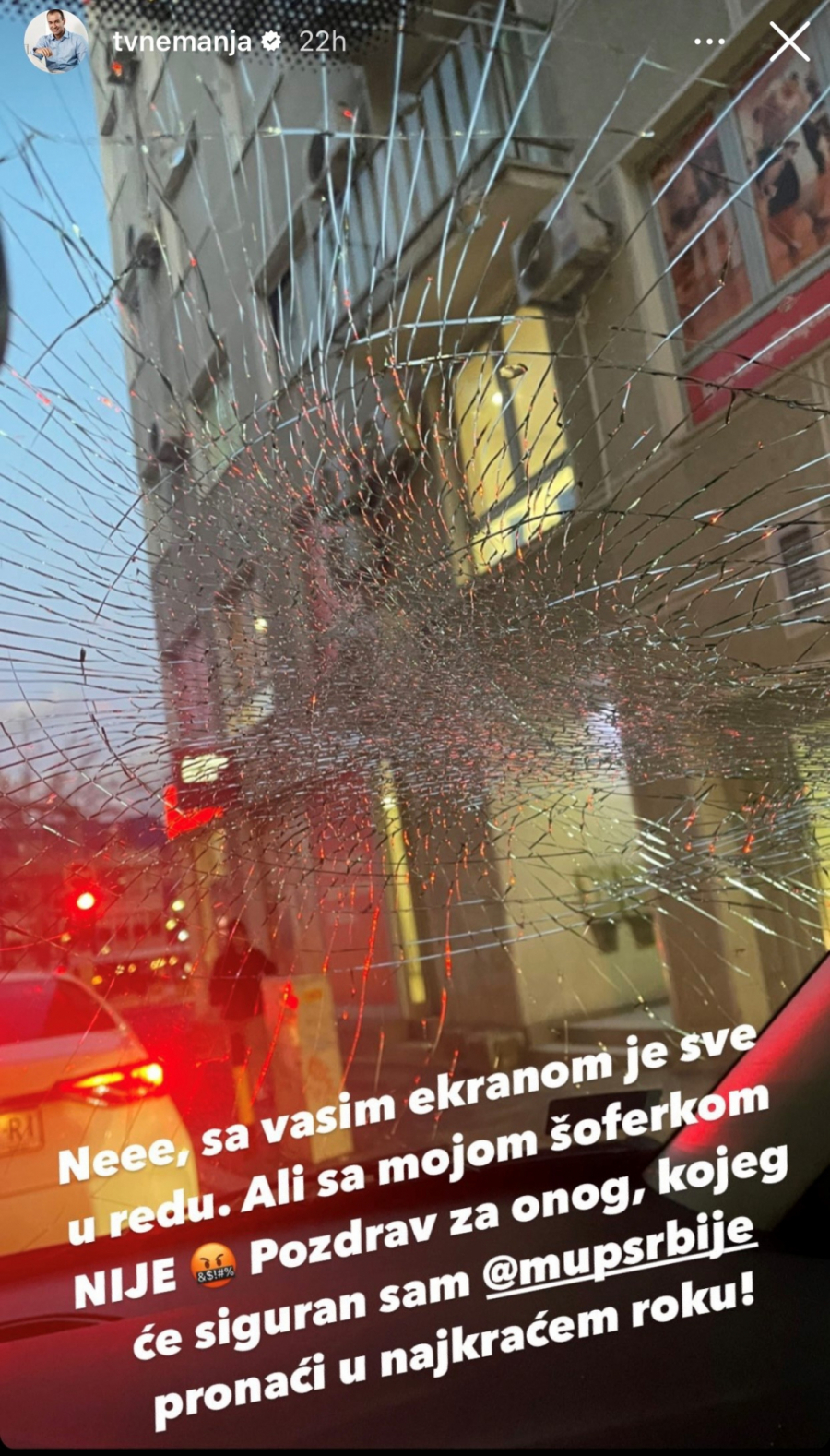 VANDALIZAM Nemanja Velikić otrkio ko mu je razlupao automobil!