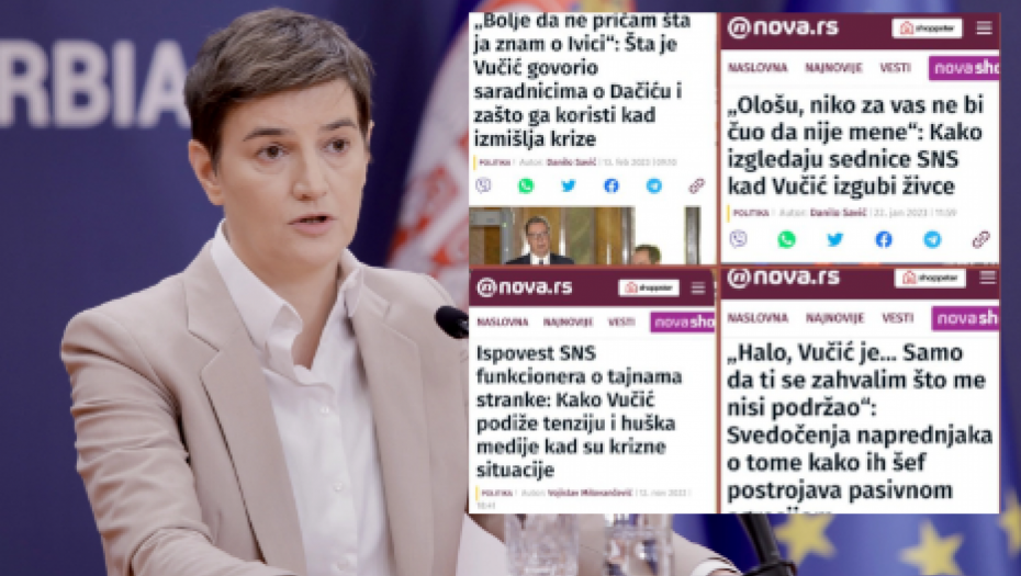 Brnabić: Sloboda medija koja se svodi na slobodu da puste mašti na volju!