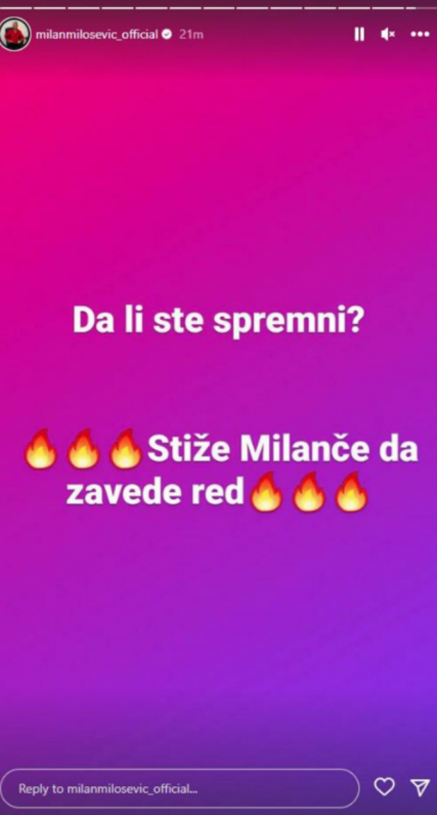 VRAĆA SE NA PINK? Milan Milošević zagolicao maštu fanova novom OBJAVOM na društvenim mrežama