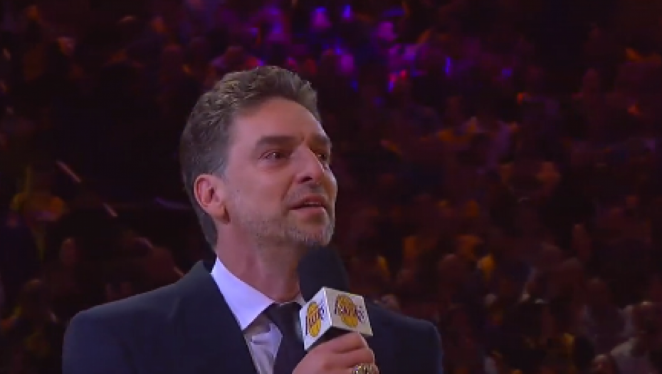 VEČE NAJJAČIH EMOCIJA Gasol je izgovio samo tri reči, a cela NBA liga je plakala (VIDEO)