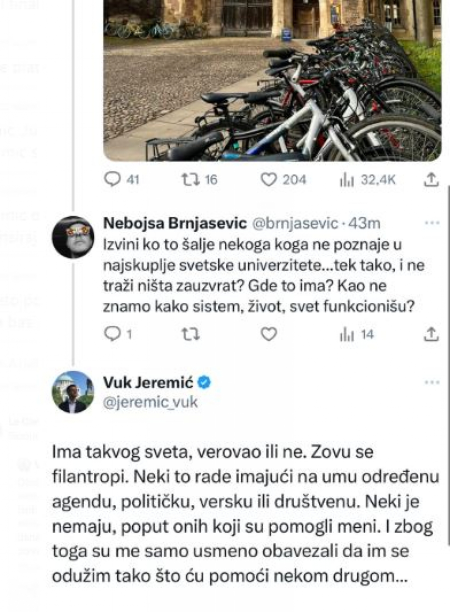 KO JE UPUMPAO STOTINE HILJADA U JEREMIĆA? Vuk: Oni su me obavezali!