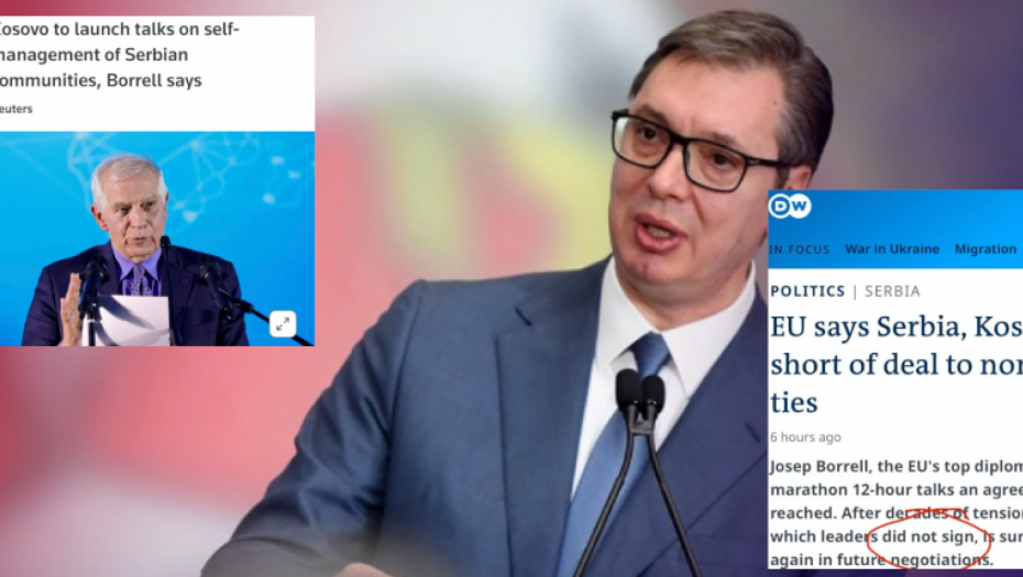 POBEDA SRBIJE Svetski mediji složni: Vučić nije potpisao, izborio se za ZSO!