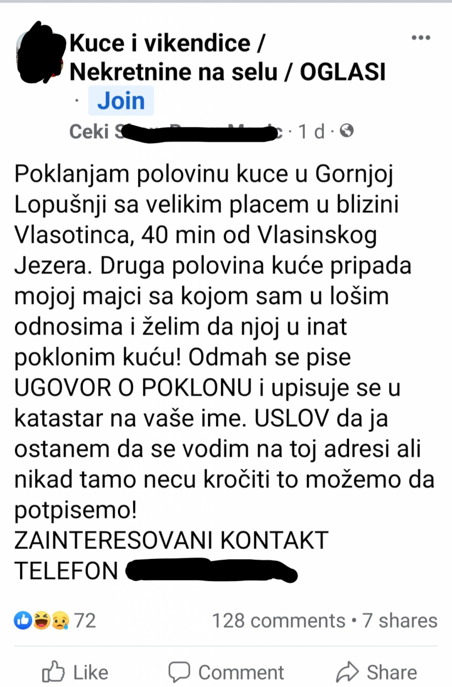 POKLONIO SVOJ DEO KUĆE MAJCI U INAT! Svaka nesrećna porodica nesrećna je na svoj način