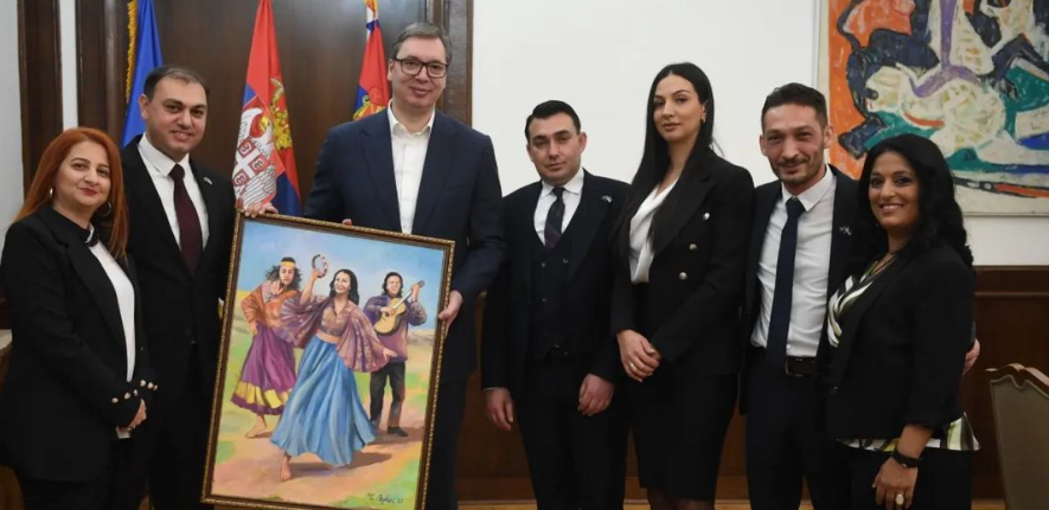 "NEĆEMO DOZVOLITI DA BILO KOJA ZAJEDNICA U SRBIJI BUDE MARGINALIZOVANA" Vučić se sastao sa predstavnicima Nacionalnog saveta romske nacionalne manjine (FOTO)