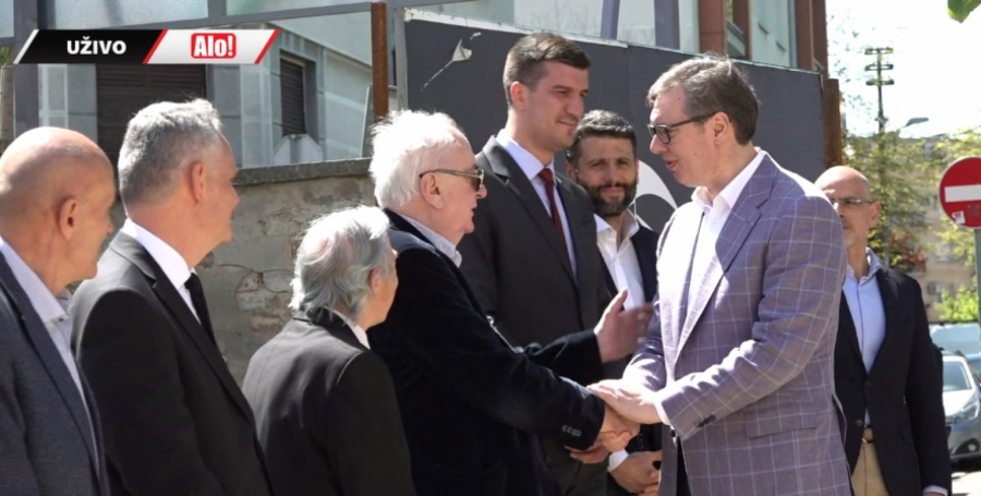 VUČIĆ NA POLAGANJU KAMENA TEMELJCA! Predsednik Srbije se obratio medijima: Kurti će i zvanično postati okupacioni gaulajter (VIDEO)