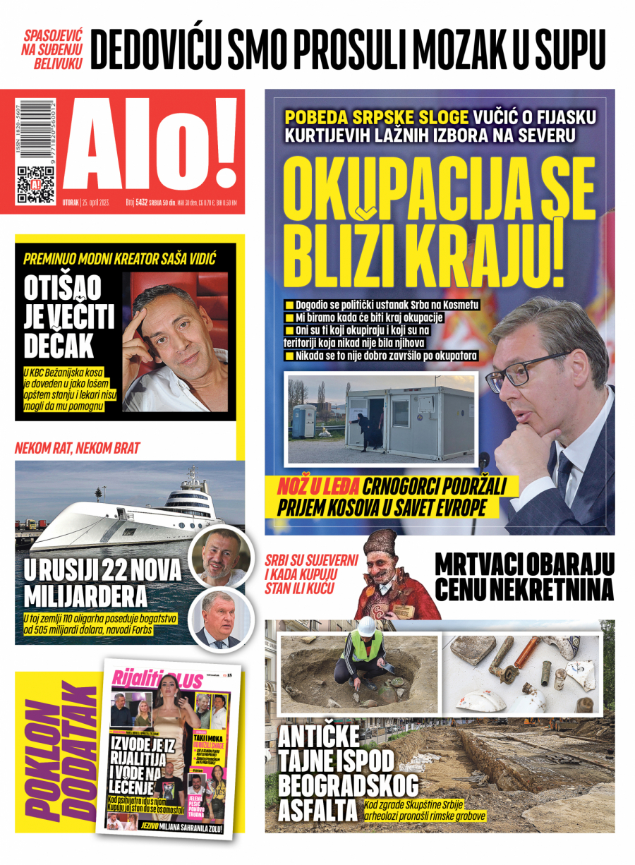 VUČIĆ O KURTIJEVIM PROPALIM IZBORIMA NA SEVERU Okupacija se bliži kraju!