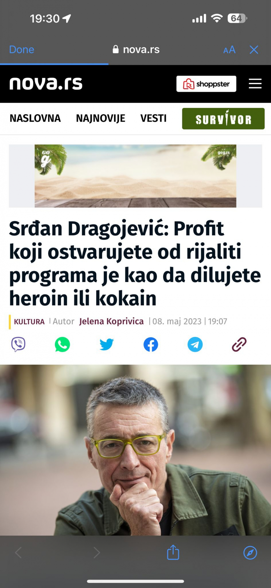 PITAJ ĐILASA KOLIKO JE TAČNO ZARADIO OD VELIKOG BRATA! Dragojević: Profit od rijalitija je kao da dilujete heroin ili kokain