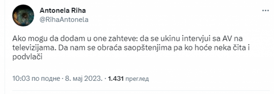 NOVI SULUDI ZAHTEV OPOZICIJE Zabraniti intervjue sa Vučićem!