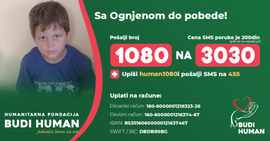 POTREBNO JE SAKUPITI 20.000 EVRA ZA MANJE OD 20 DANA Pomozite Ognjenu da se vrati normalnom životu!