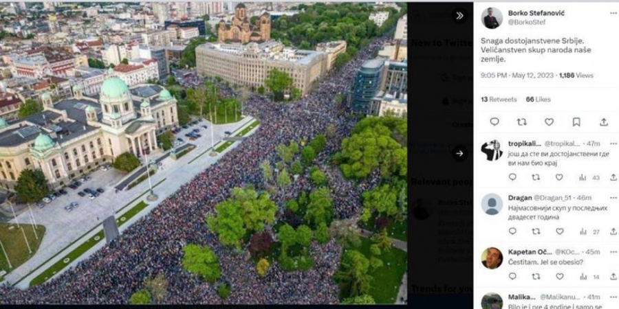 TEŠKI LAŽOVI! Pogledajte! Ovo su dokazi da opozicija montira slike sa protesta! (FOTO)