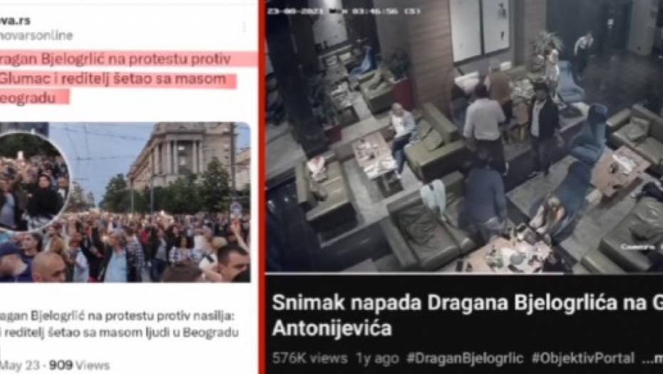 KO JE TO NA PROTESTU PROTIV NASILJA? To je glumac koji je pretukao našeg poznatog reditelja! (VIDEO)