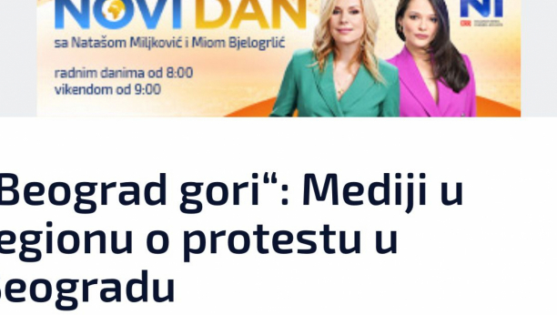 NADAJU SE DA ĆE BEOGRAD DA IZGORI DO TEMELJA Šolak i ustaše u orgiji radosti zbog nasilnih protesta