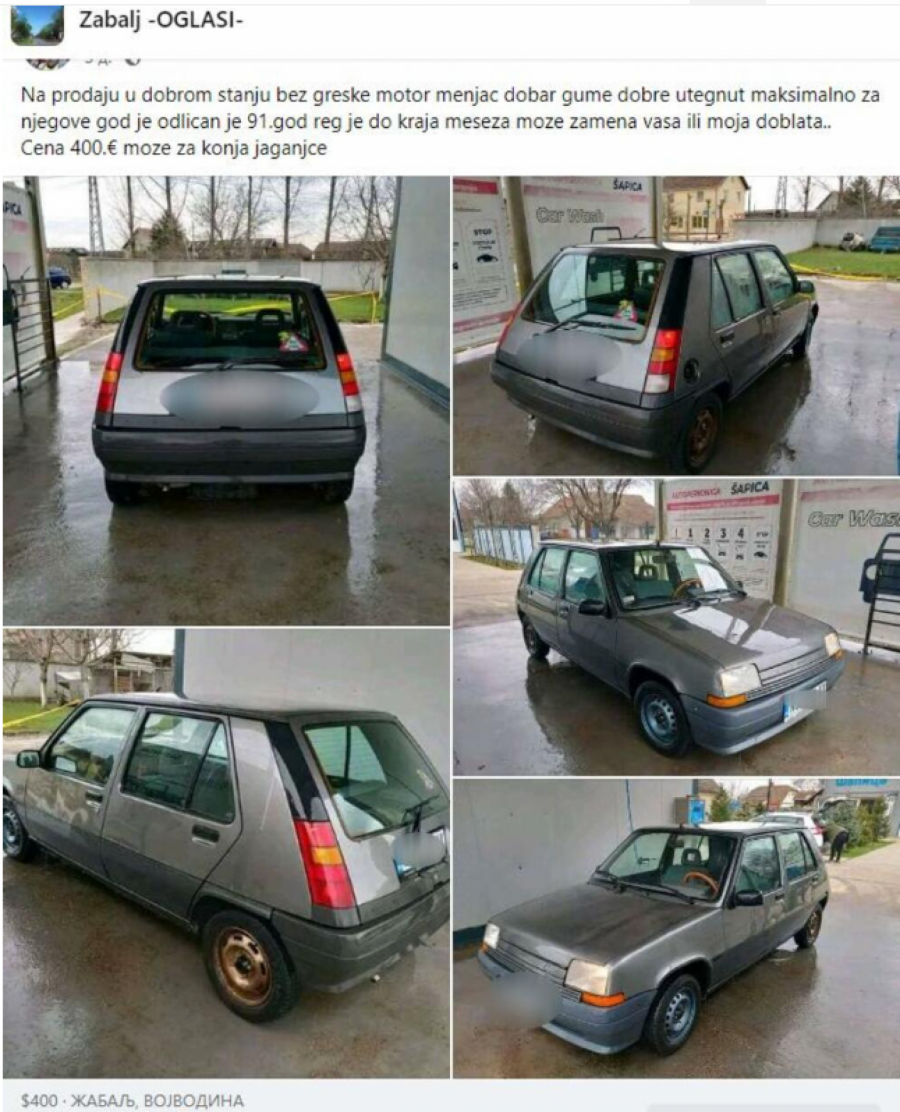 OVO JE OGLAS O KOJEM BRUJI CELA SRBIJA Srbin prodaje auto u odličnom stanju za 400 evra, u sve umešan konj!