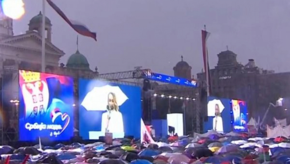 "MORAMO DA VERUJEMO U SEBE, U NAŠU DECU" Majka borac poslala jaku poruku na skupu Srbija nade