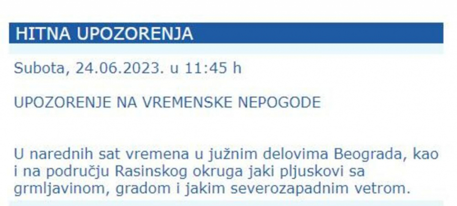 upozorenje